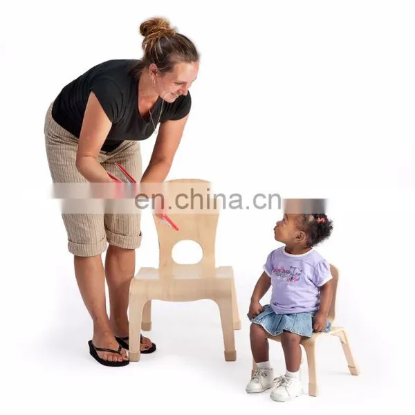 New Design Kindergarten Classroom Furniture Children Table Chair Kids Wooden Chair photo-2