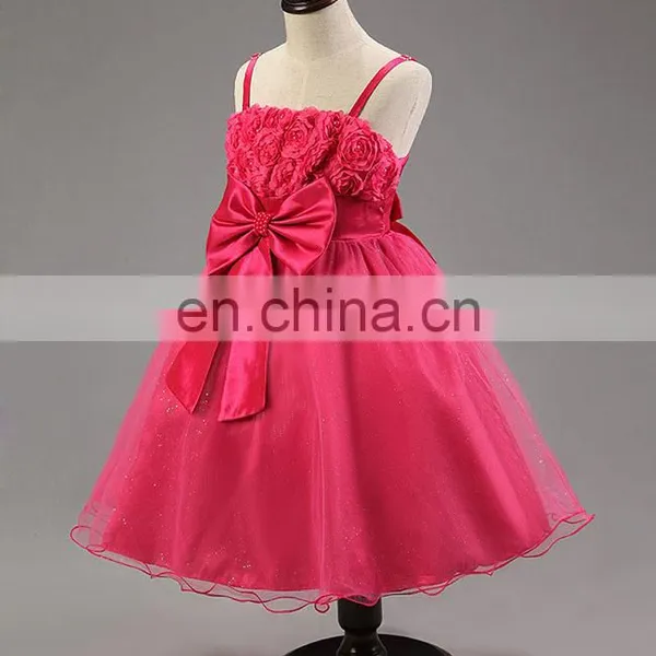 Pompon Skirt Children Frocks Designs Baby Clothes Girls Party Dresses photo-5