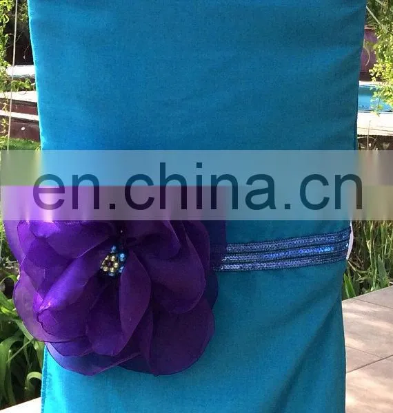 Wholesale Plain Burlap Wedding Chair Tie Backs photo-2