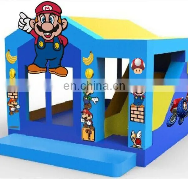 Manufacturer Super Mario Bouncy Castle With Slide, Mario Brother Inflatable Bouncy Slide Combo photo-2
