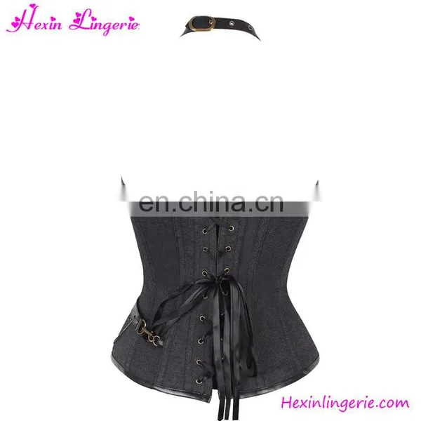 Wholesale Vintage 14 Steel Boned Overbust Steampunk Super Sexy Corset photo-2