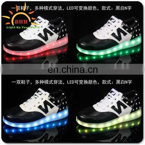 New Style Men Kids Sport Led Shoes Sneakers Free Sample for Boys Girls, High Quality Children Led Light Shoes Sport With Usb photo-5