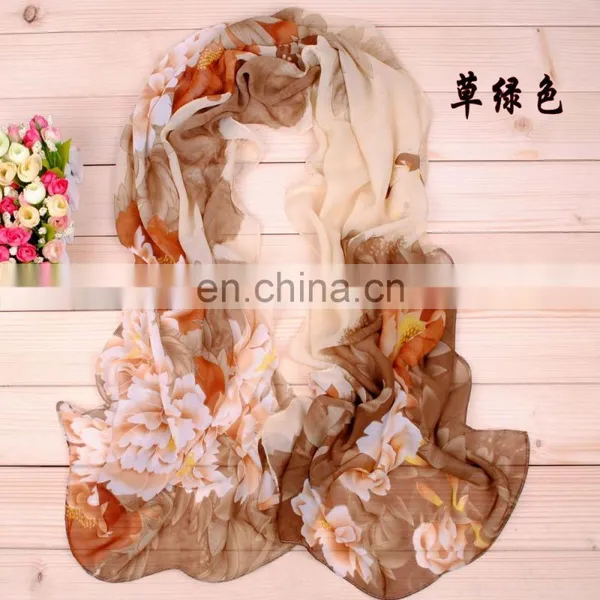 Wholesale Cheap Solid Color Chiffon Scarf photo-4