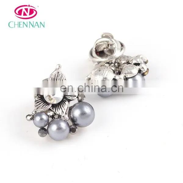 Rhinestone Pins Brooches for Clothing Crystal Copper Decorating Silver Cheap Buttons Wholesalecheap Crystal Button photo-2