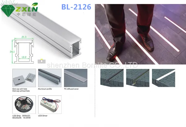 High Quality Recessed Aluminium Led Strip Mounting Profiles photo-2