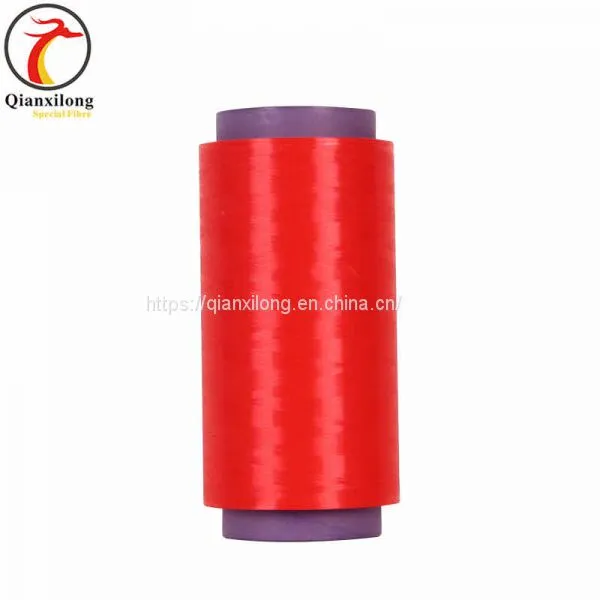 Red Colorful UHMWPE Fiber,high Tenacity Polyethylene Filament Yarn 75D