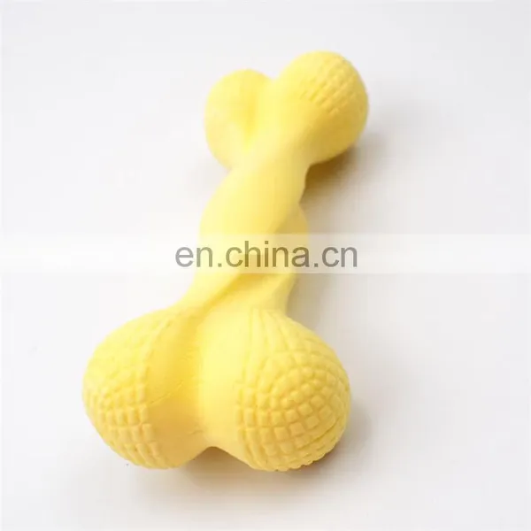 Eco-friendly Milk Flavored Pet Teeth Cleaning Chew Bone TPR Dog Toys photo-5