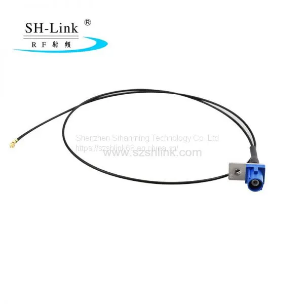 Rf coaxial fakra male C code with 1.13 or 1.37 cable assembly