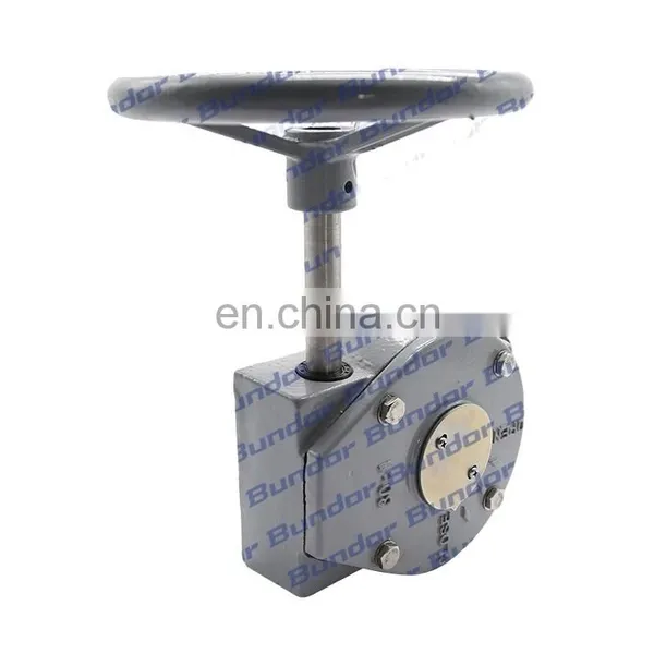 Bundor CE EAC ISO TS Approved Ductile Iron Waterproof Handwheel Transmission Ratio 30:1 Worm Gearbox photo-2