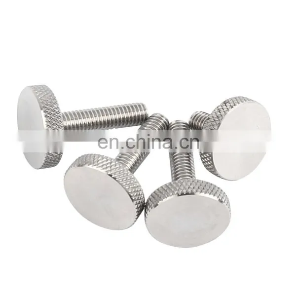M3 Knurled Thumb Screw 1/4-20 UNC Thread Stainless Steel Knurled Head Thumb Screw photo-2