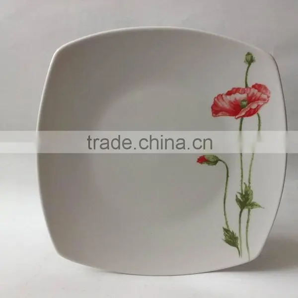 China Wholesale Square Porcelain Dinnerware Plates