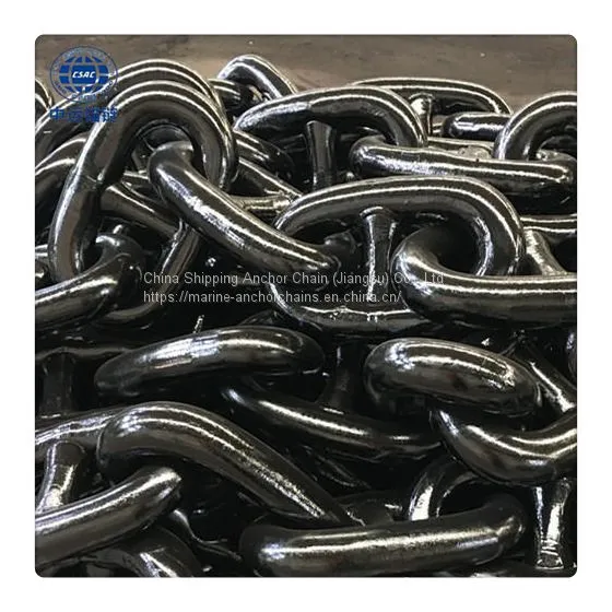 60mm U2, U3 Grade Black Painted Anchor Chains photo-3
