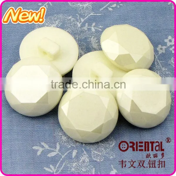 Glitter Shiny Dyeable Resin Stone With Tunnel Shank photo-3