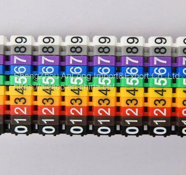 0.5mm2-6mm2; Arabic Numerals M Type Cat 6 Clip Network Ethernet Wire Number Label Tube Cable Marker