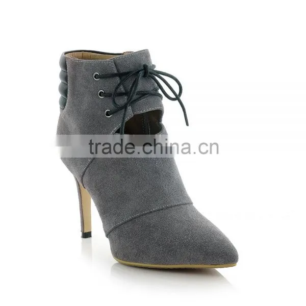 C89225A Women Genuine Leather Ankle Boots Lady Boots Lady Shoes Big Size Genuine Leather Shoes photo-3