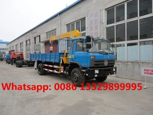 Good Price Factory Sale Dongfeng 145 4*2 LHD 5T Cargo Truck With Crane for Sale photo-4