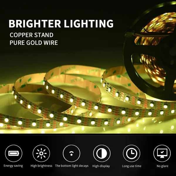 Dreamcolor Digital Rgb 60 Leds/m Led Light Strip Addressable Pixel Rgb LC8822 Flex Led Strip Light photo-4