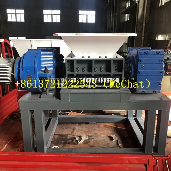 Double Shaft Shredder Waste Building Industrial Kitchen Waste Plastic Rubber Wood Crusher 800 Crusher Plastic photo-3