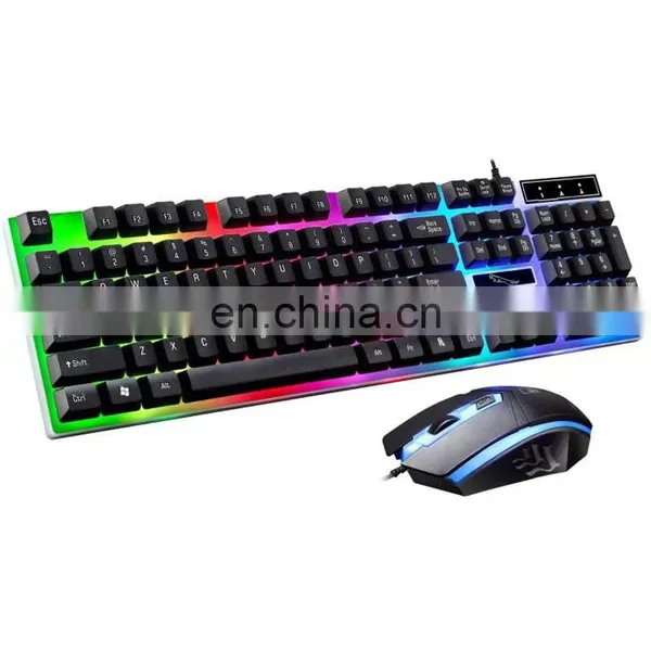 2022 lower Factory Price g21b LED light Gaming keyboard and Mouse Combos