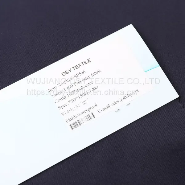 Twill T400 Polyester Fabric，high Quality 100% Polyester Fabric photo-2
