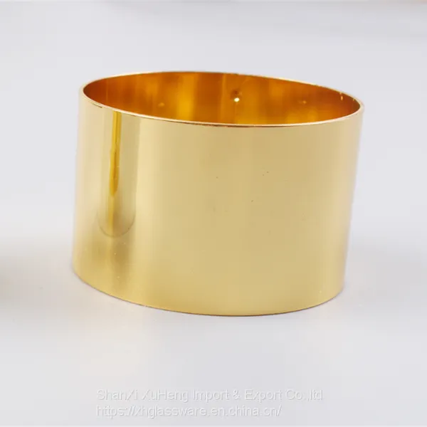 Simple Gold Silver Round Napkin Ring For Wedding Event And Home Decoration photo-5