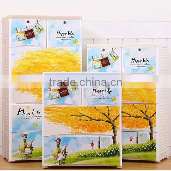 Autumn Maple Scenery Printing 3/4/5 Plastic Baby Wardrobe photo-2