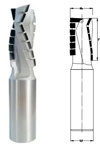 PCD Sizing Router Cutter, Z3+3