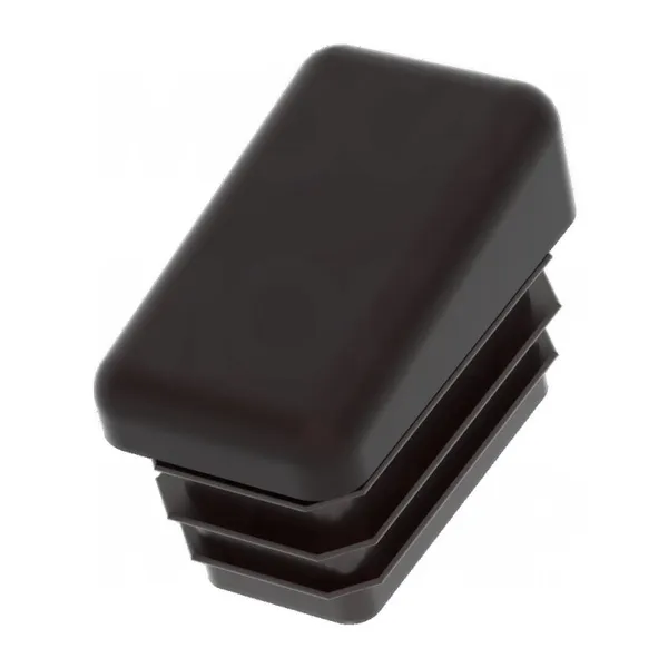 Angled Plastic End Caps for Rectangular Pipes