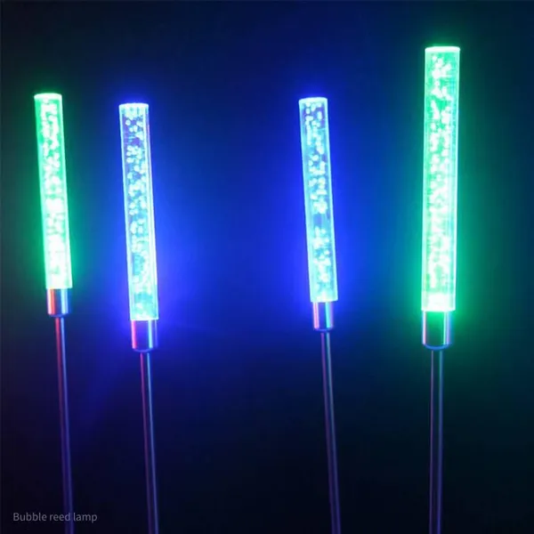 LED наружные фонари из резины, акриловые стержневые ландшафтные фонари для газонов, установленные на колышках, для площадей и парков, теплосветящиеся белым светом