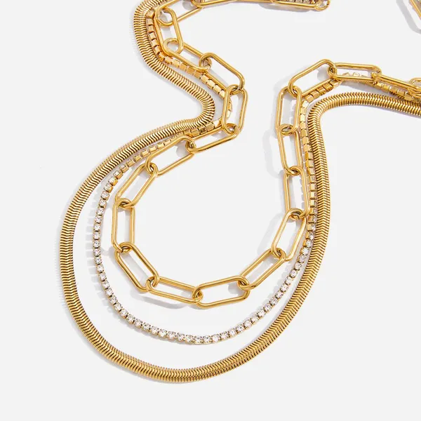 Hypoallergenic Stainless Steel Necklace with Titanium Nitride Barrier