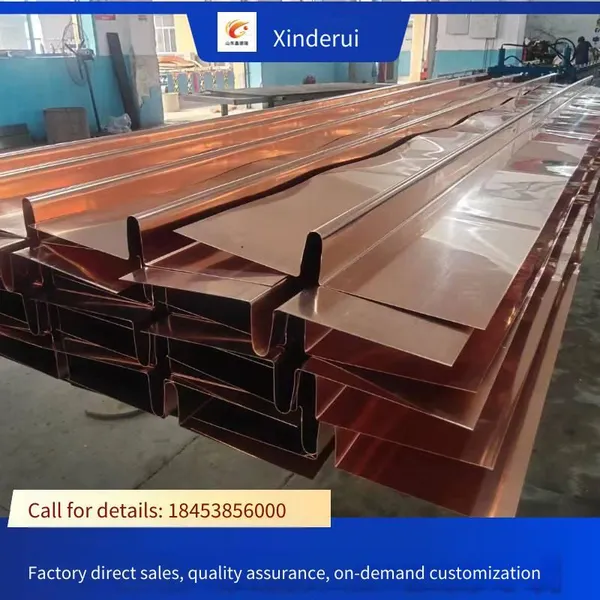 U-shaped Copper Water Stop, Special for Embankments, Arc-shaped for Tunnels, t2 Grade, Red Copper, Corrosion-resistant, Customization Supported