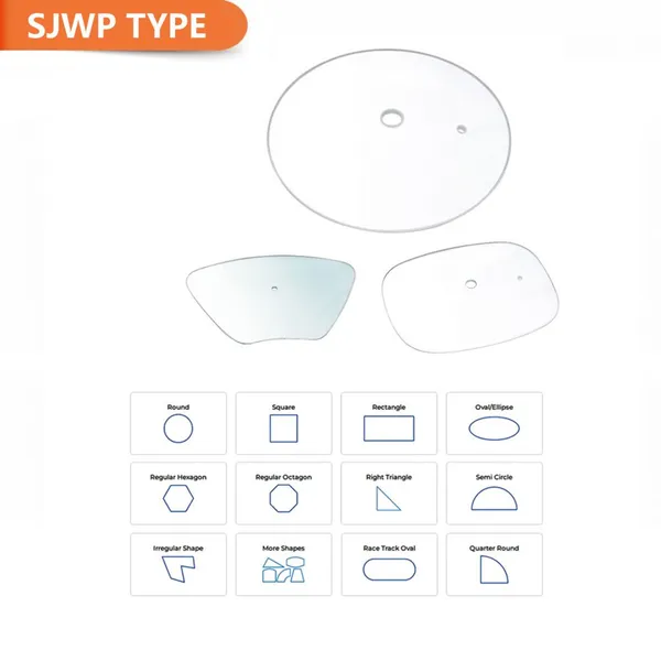 Special Custom Shaped Glass Lid Diversified Outline Design Adaptable For Ceramic Cookware Gilded Fruit Plate Kitchen Household Supplies