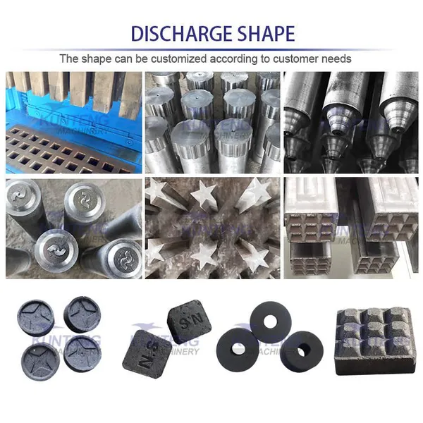 Stainless Steel PLC Hydraulic Sawdust Charcoal Press Briquette Machine Compressed Coal Making Machine EPC photo-3