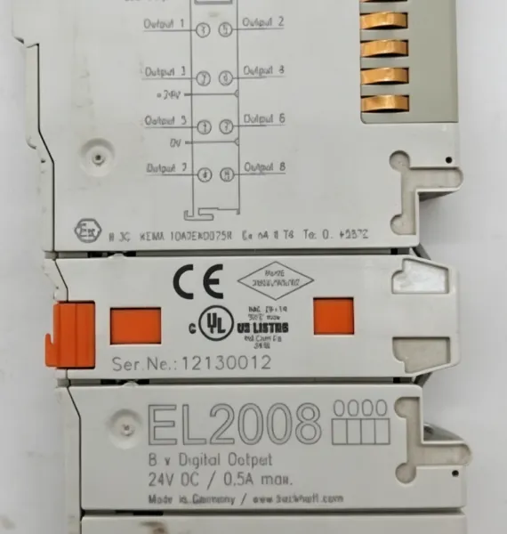 Beckhoff EL2008 EtherCAT Digital Output Terminal 8-Channel 24V DC 0.5A Industrial Automation Module photo-5