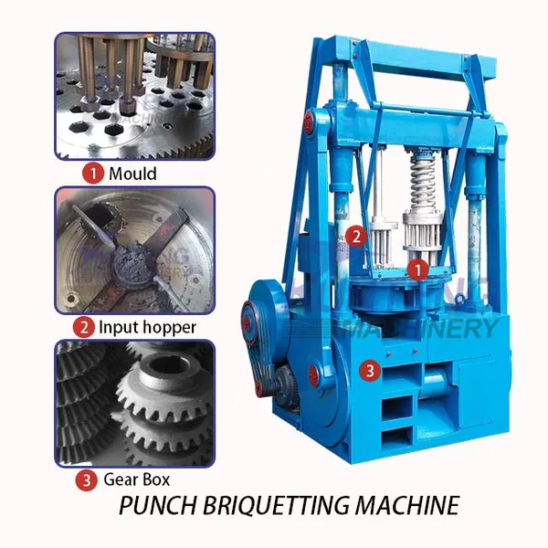 Honeycomb Coal Stamping Machine Olive Residue Charcoal Making Machine EPC photo-4