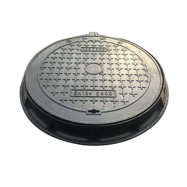 Jingdong Anti-settling Ductile Iron Heavy-duty Round Manhole Cover Customizable D400 E600 (Model 500-1200) Black for Highway photo-2