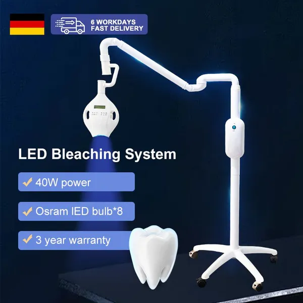 80W Laser Teeth Whitening Machine 2025 Model, 60W/40W Selectable, 12V Safe Operation, LCD Display, 30-Minute Auto Shut-off