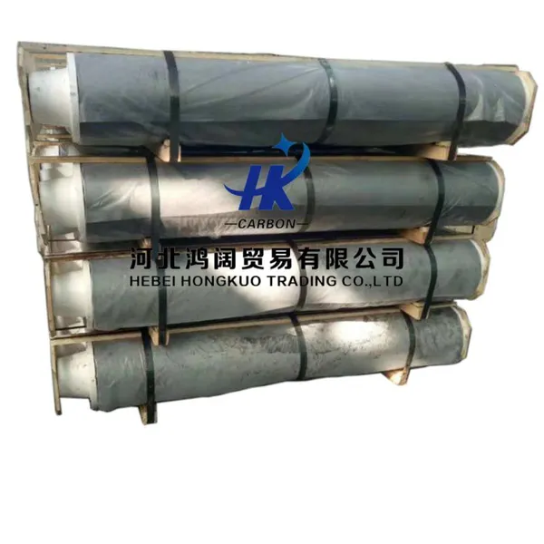 HP Graphite Electrode for EAF Steel Production With Supporting Graphite Nipple Low Resistivity High Mechanical Strength photo-2