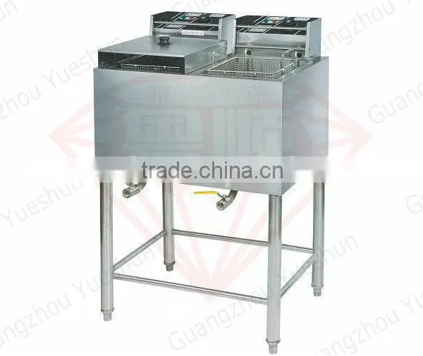 China Factory Wholesale 2 Tank 2 Basket Economical Commercial Electric Deep Fryer photo-2
