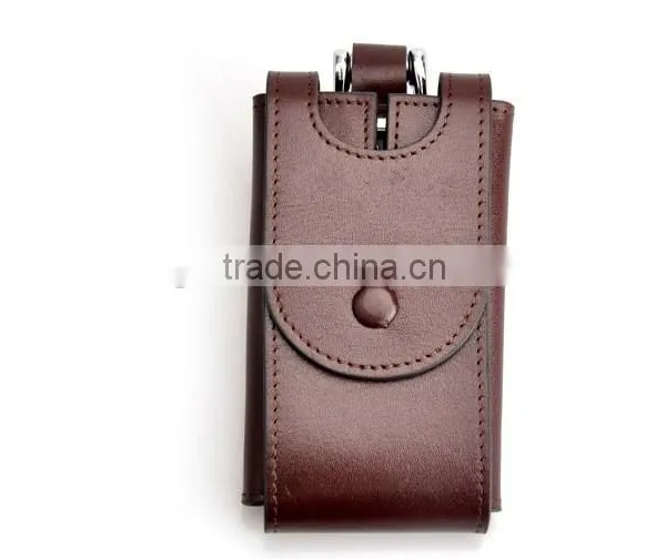 2016 High-end Leather Keychain Key Holder Bag Case Wallet Cover,