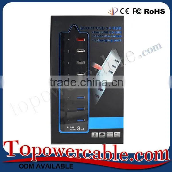 Cheap Hi - Speed Usb 3.0 With 2.0 8 Ports Hub For Smart Phones Tablets photo-6