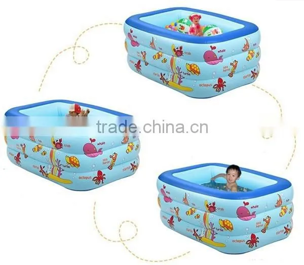 6P Material Square Green Pool Inflatable Pool Plastic Pool for Baby photo-4