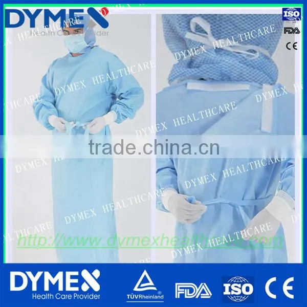 Two/one Ties Back Sterile Disposable Gown Patient Disposable Reinforced Surgical Gown