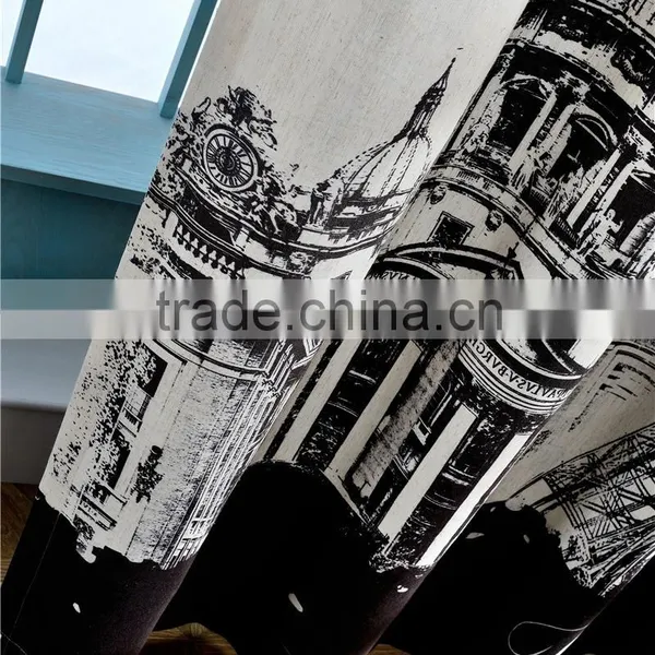 Contemporary and Contracted Cotton/Linen Shading Curtain Fabrics photo-5