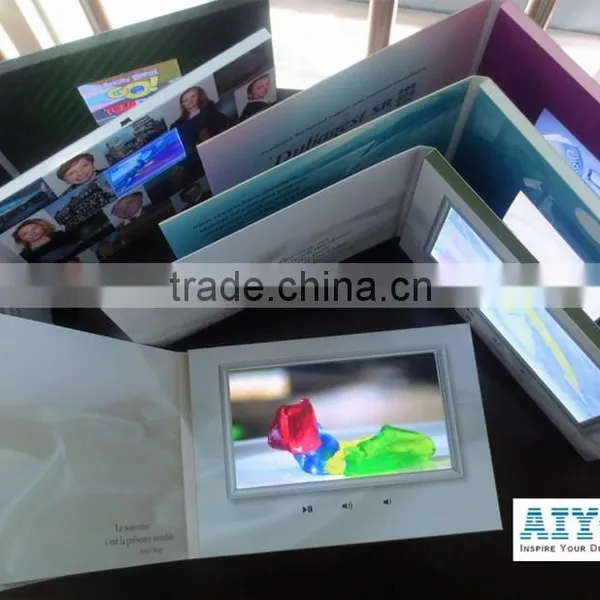 PVC Business Cards With Lcd Screen 2.4"/2.8"/4.3"/5"/7"/10" Custom Video Greeting Card photo-3