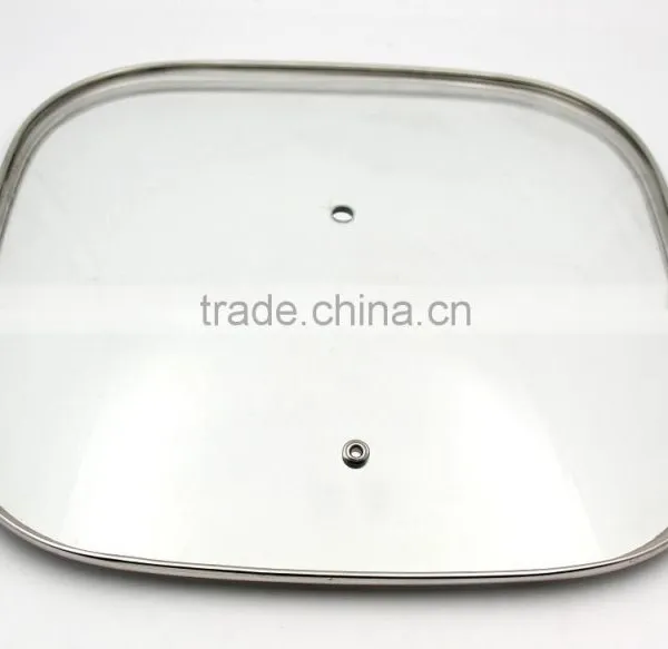 Square or Rectangle Tempered Glass Lid for Pan or Pot photo-2