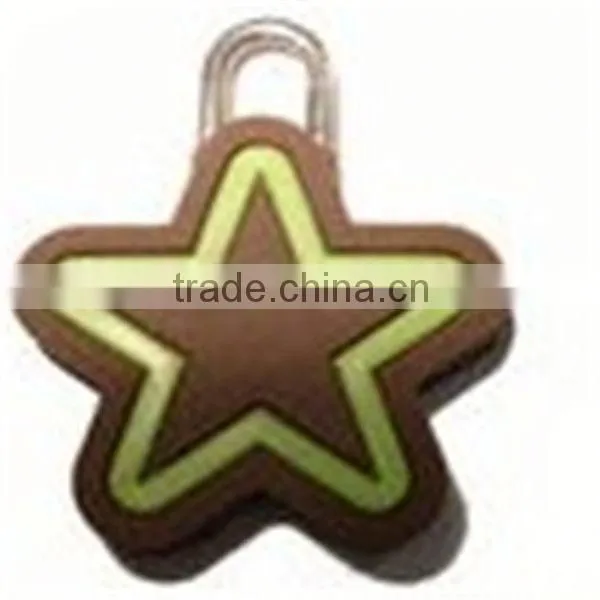 plastic child mannequin head ,string zipper puller, transparent zipper head