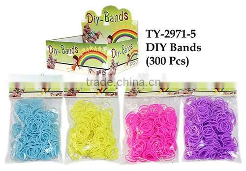 2014 Fashion Rubber Bands Diy Loom Bands Kit ,colorful Crazy Loom Bands Wholesale for Children With Hooks, S-clips and Y-holders