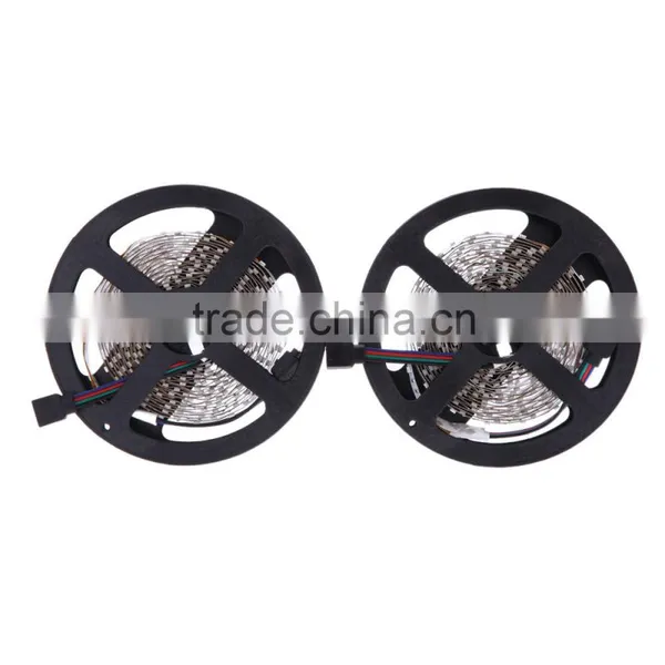 Fleible 10M 2*5M 3528 SMD RGB 600LEDs LED Strip Light Lamp 44Key + IR Remote Controller DC12V + Power Adapter AC100-240V photo-4
