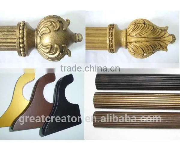 High Quality Designer Wooden Drapery Rods Wooden Curtain Rods From China Manufacturer photo-2